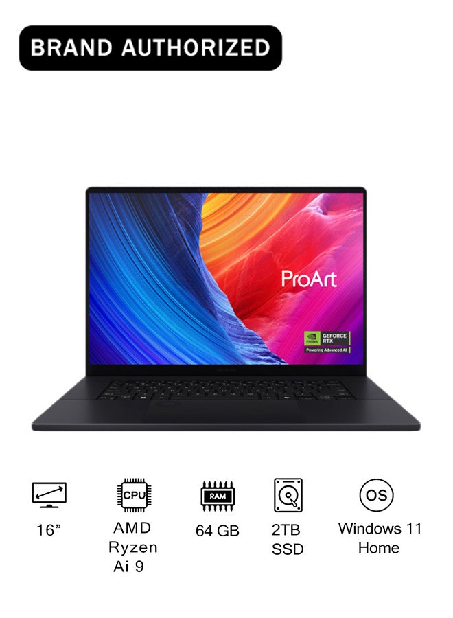 Compare ProArt P16 Laptop With 16Inch Display, AMD Ryzen AI 9 HX 370 Processor64GB RAM2TB SSDAMD Radeon 890M GraphicsWindows 11 Home English Nano Black at KSA Price