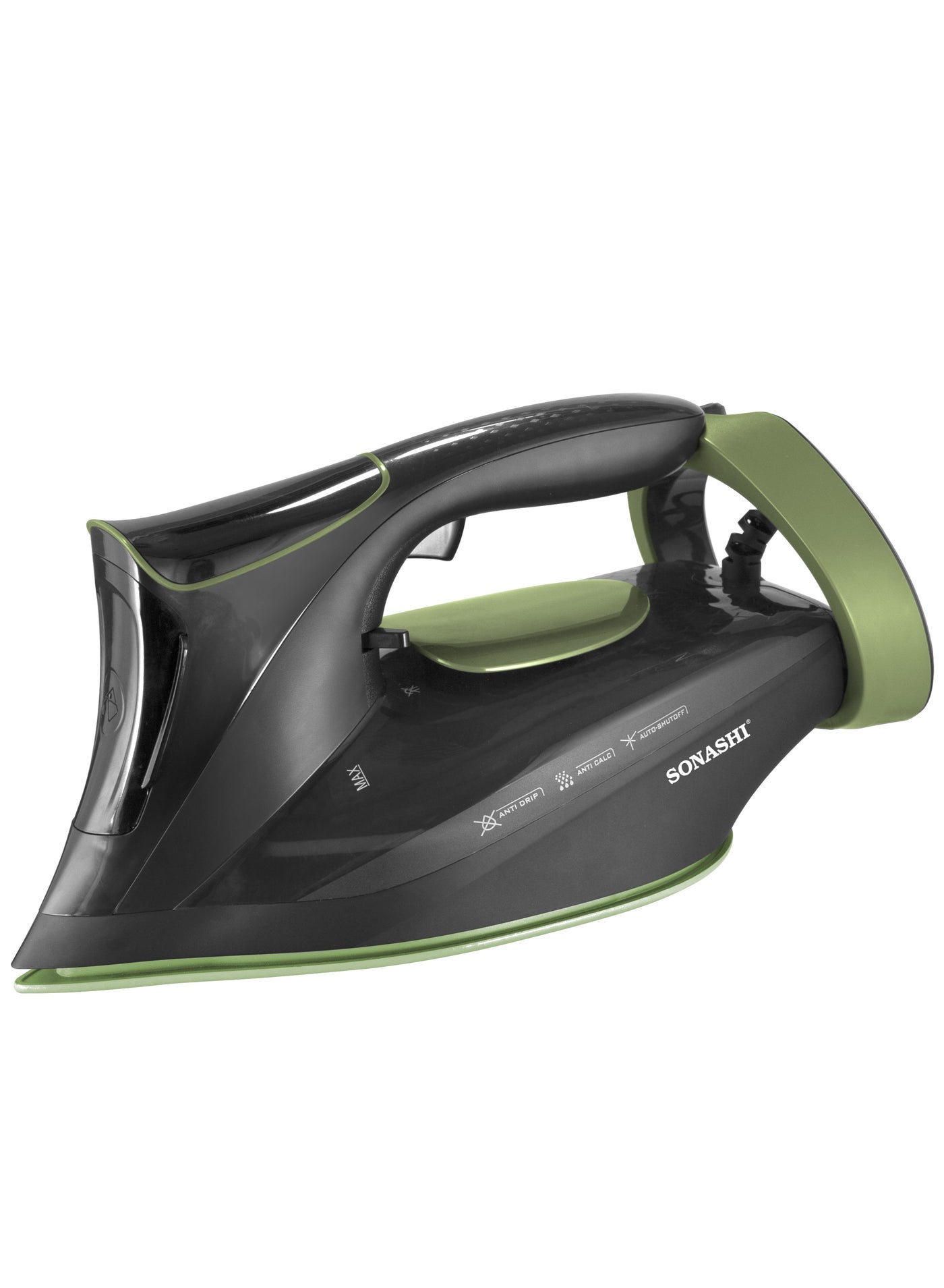 Steam Iron with Ceramic Coated Soleplate | LED…
