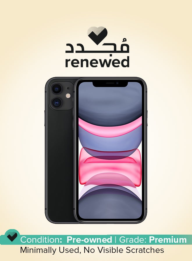 Compare Renewed  iPhone 11 64GB Black 4G With Facetime  International Version at KSA Price