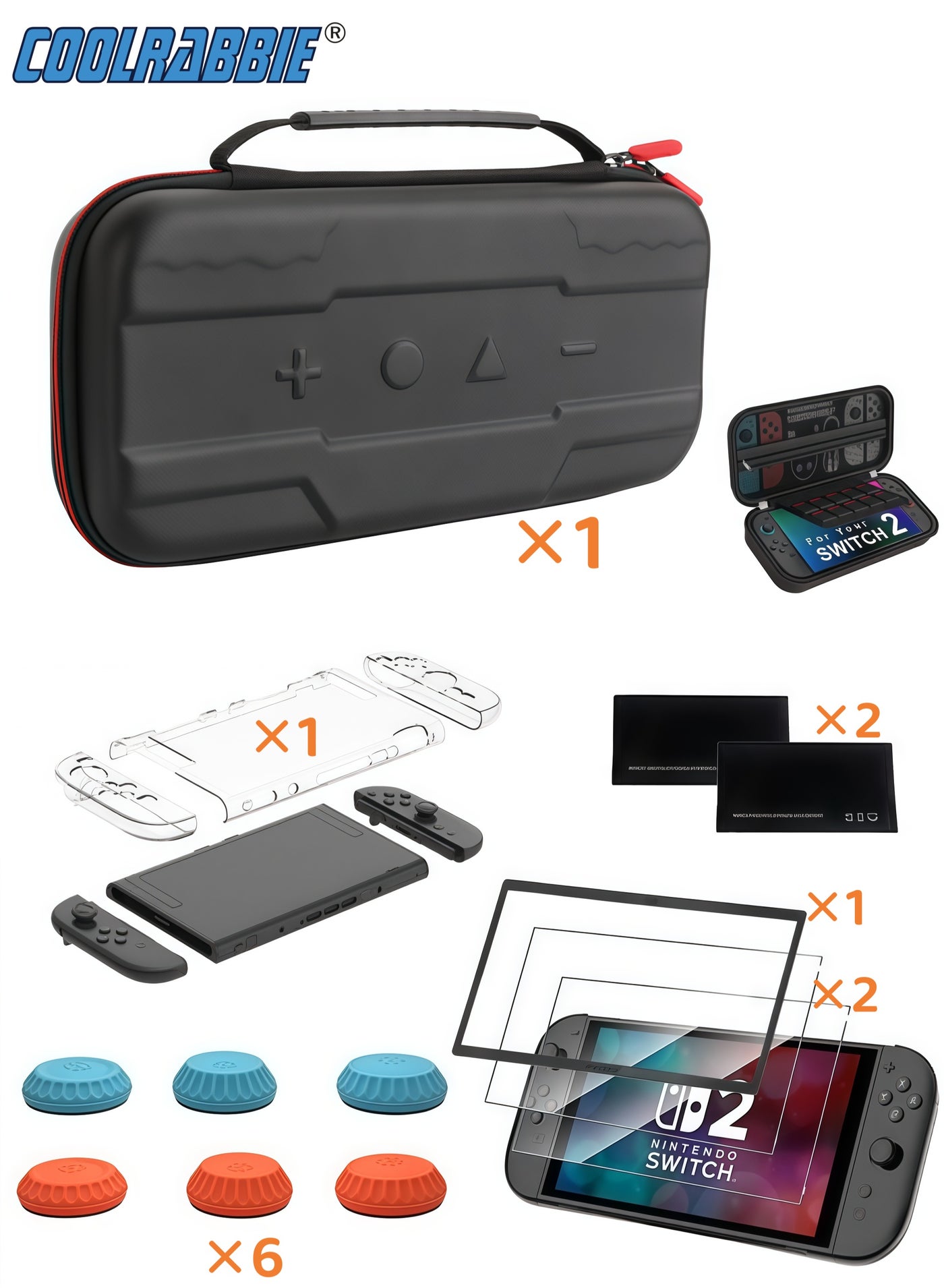 Switch 2 Case 13 In 1 Bundle, Accessories…