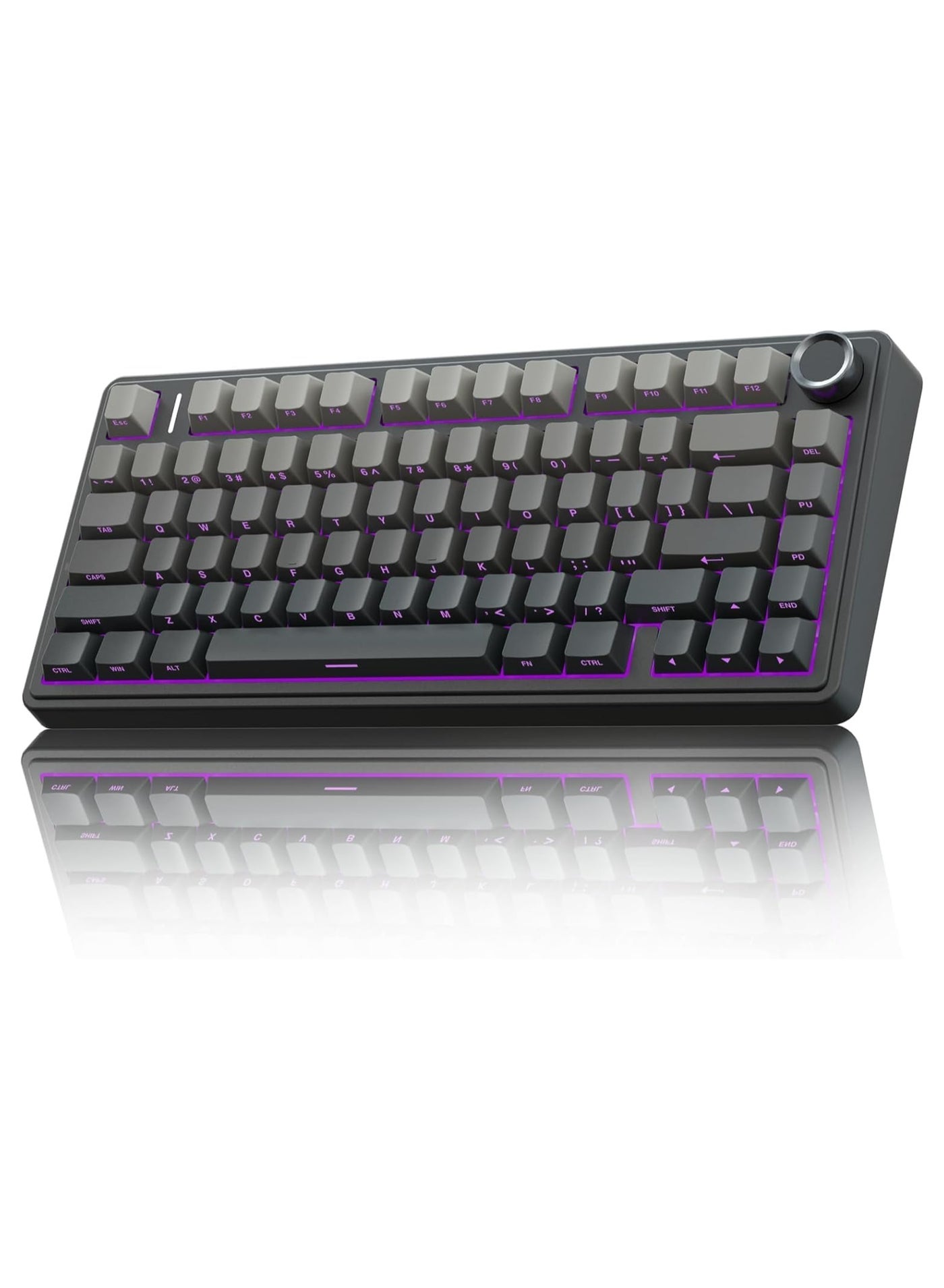 Compare F75 Pro Wireless Mechanical Keyboard,75% Gasket Hot Swappable Custom Keyboard,RGB Backlit,Prelubed Reaper Switches,Side Printed PBT Keycaps,2.4GHzUSBCBT5.0 Mechanical Gaming Keyboard at KSA Price