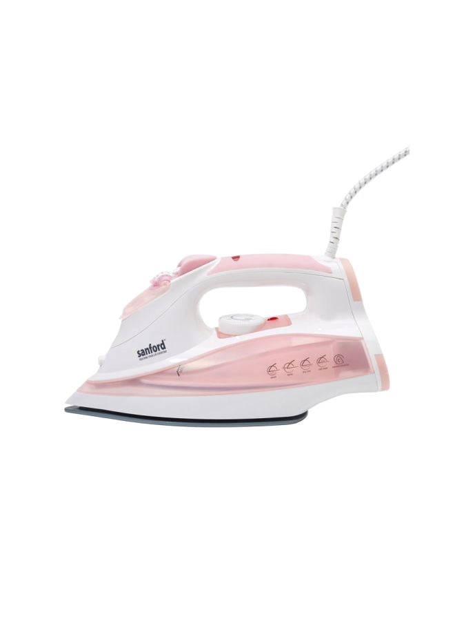 Compare Steam Iron With Ceramic Plate 2200 W SF46CSI BS WhitePink at KSA Price
