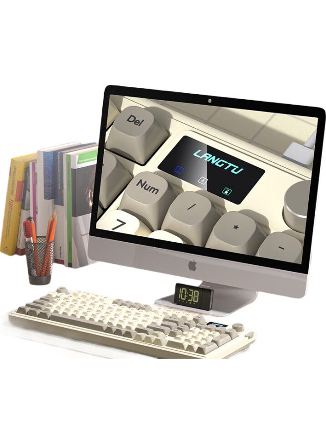 Compare Langtu L15 Cream Knight 98Key Wired Silent Keyboard, Gasket Structure, Rgb Lighting Effects, Ergonomic Design at KSA Price