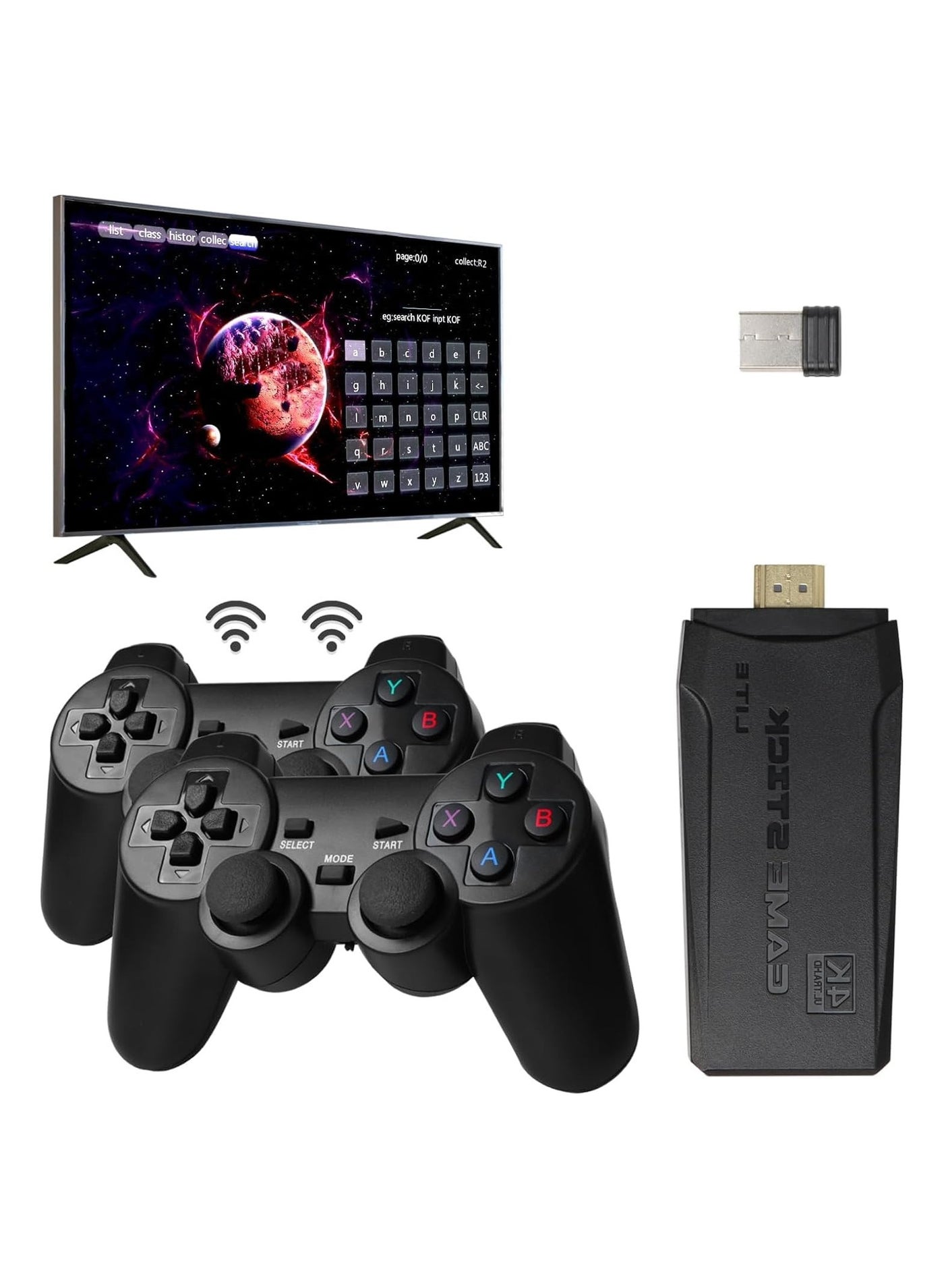 Classic Retro Game Console, Wireless HDMI Output System,…