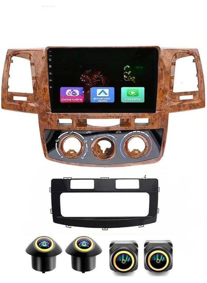Compare Android Car Stereo for Fortunerhlux 20072015 4GB RAM 64GB ROM Support Carplay, MLink WiFi BT, Radio GPS, 9 Inch IPS.QLED, Fast interface, Touch Screen with 360D Camera Included WOODEN at KSA Price
