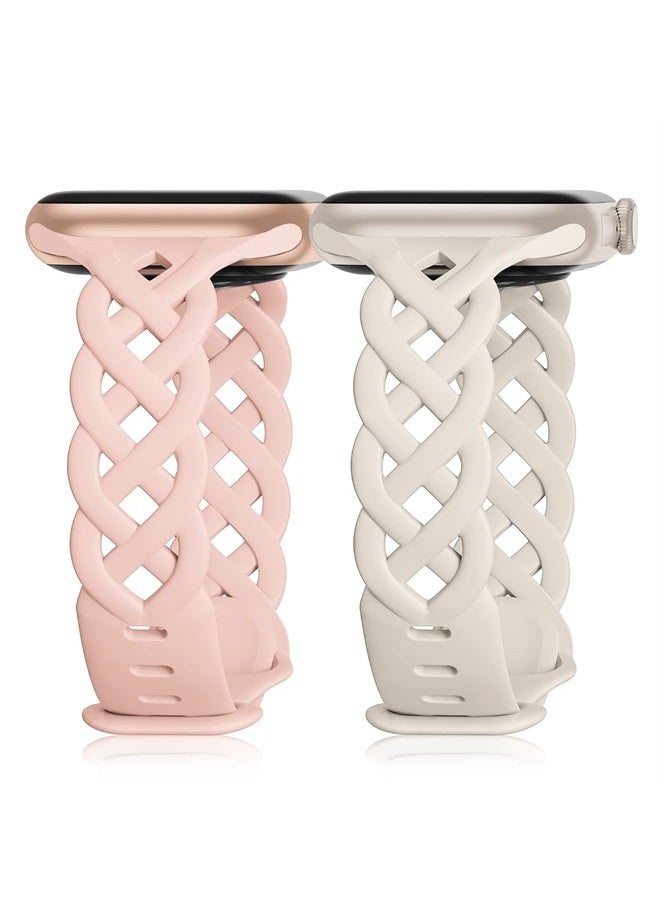 Braided Silicone Bands Compatible with Apple Watch…