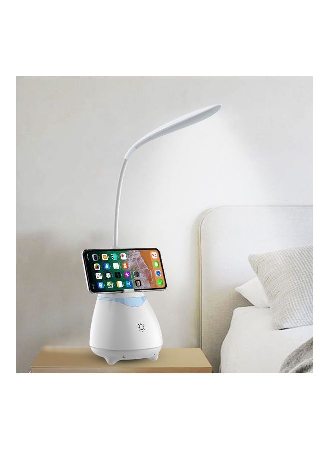 Compare Rechargeable Speaker With Lamp And Phone Holder White at KSA Price
