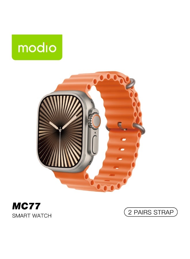 Modio MC77 2.02-Inch Smart Watch With Bluetooth Calling,…