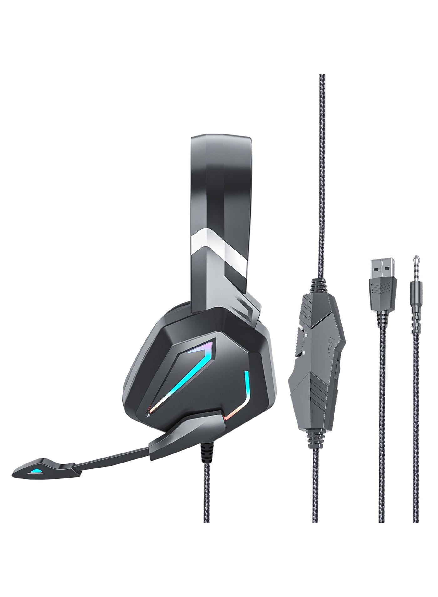 Professional RGB Gaming Wired Headphones For…