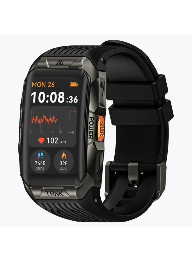 Compare 290 mAh 290 mAh KOSPET Tank X2 Ultra Rugged Military Smartwatch for Men with 1.64” AMOLED Display, DualBand GPS with 6 Satellite Systems, 5ATM & IP69K Waterproof, 170+ Sports Modes, 247 Health Monitoring, Long Battery Life  black at KSA Price