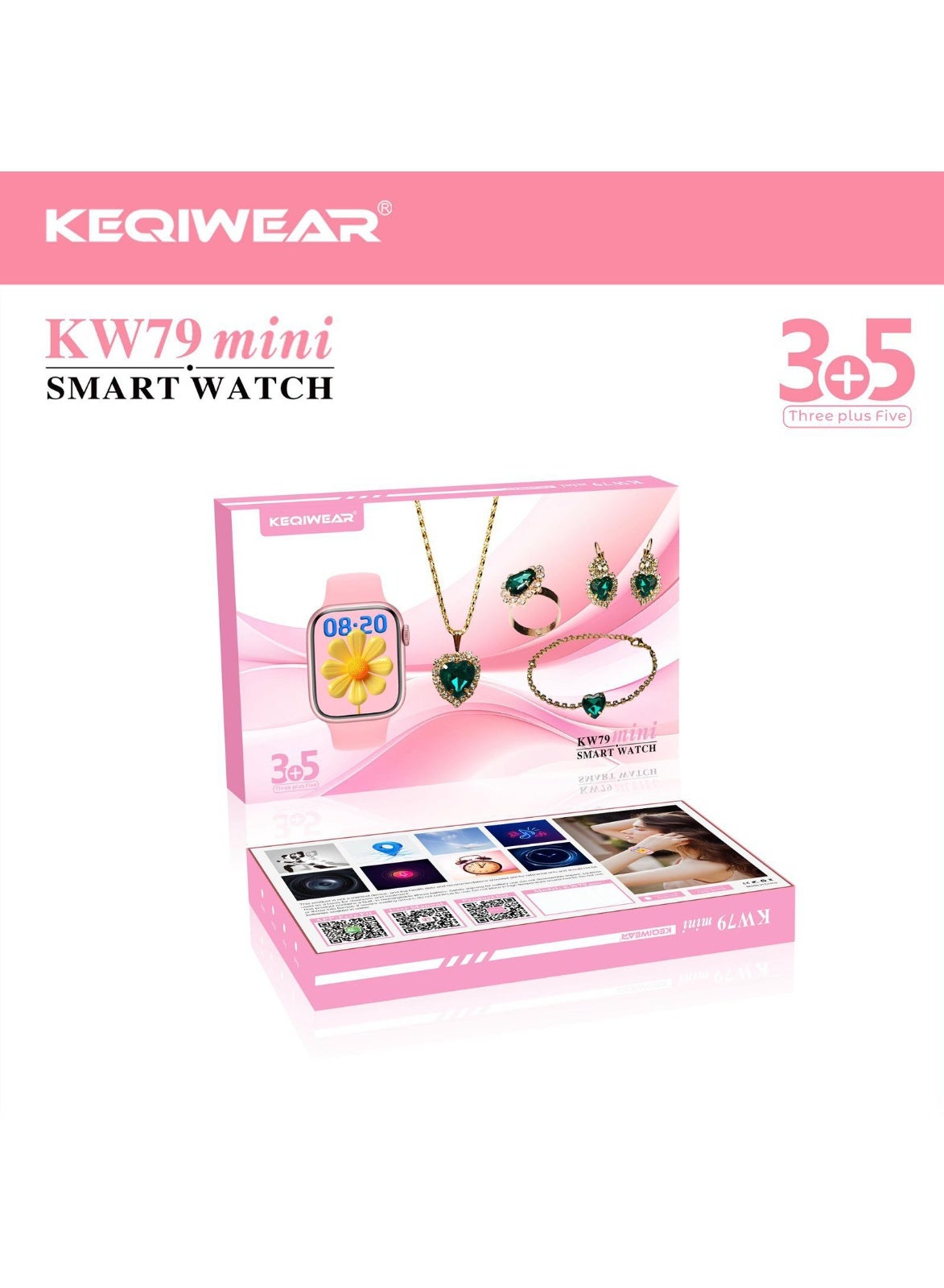 KEQIWEAR KW72 mini SMART WATCH THREE 3+2 There…