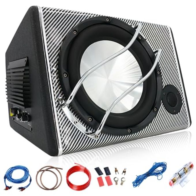 Compare 3800W 10 Car Subwoofer With Audio Cable High Power Bass System For Car Audio Upgrade, Adjustable Bass Boost, Compact Design For Trunk Installation at KSA Price
