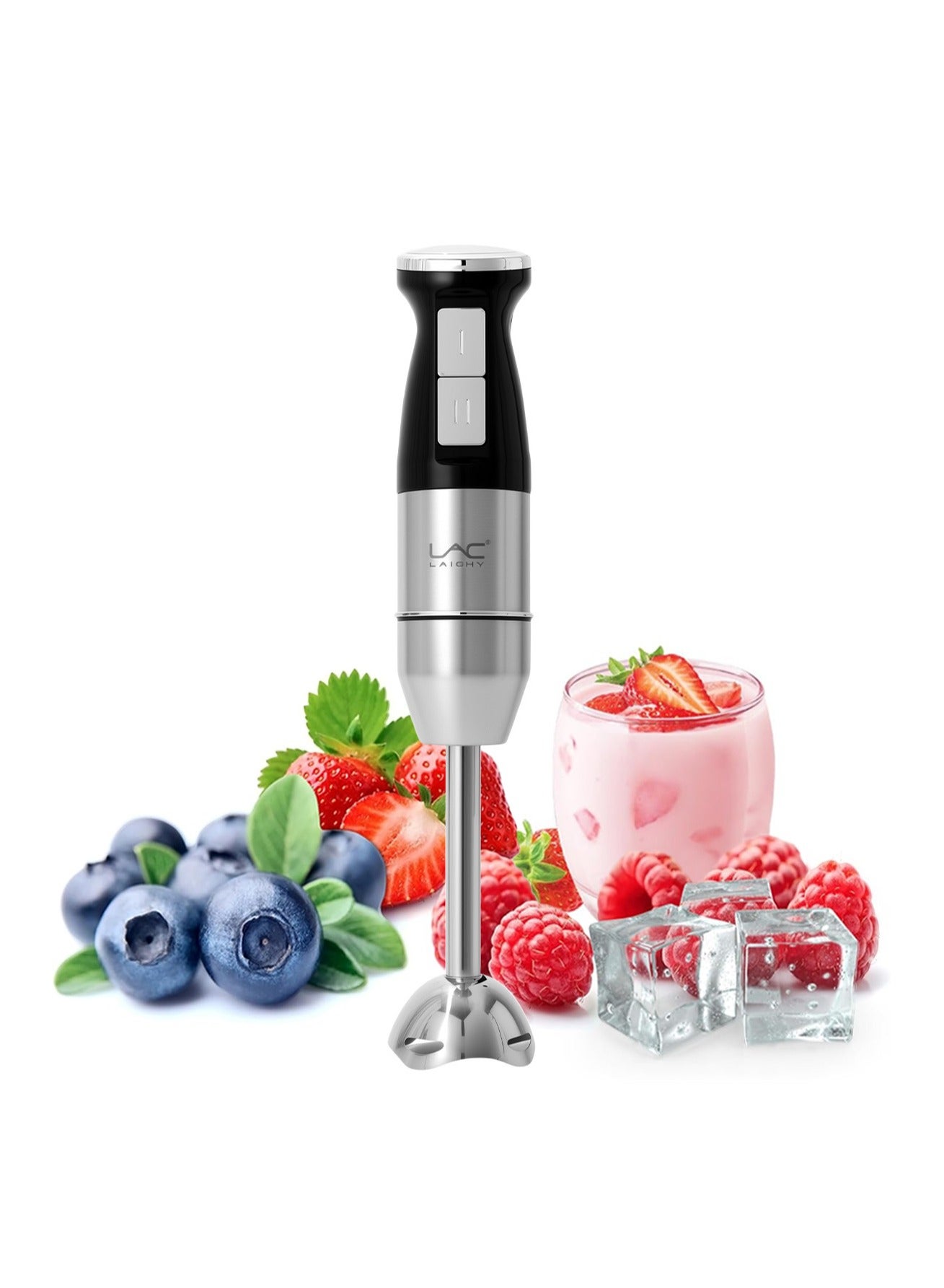 Compare Handheld Blender for Kitchen, 300W Stainless Steel,2 Speeds,Grey at KSA Price