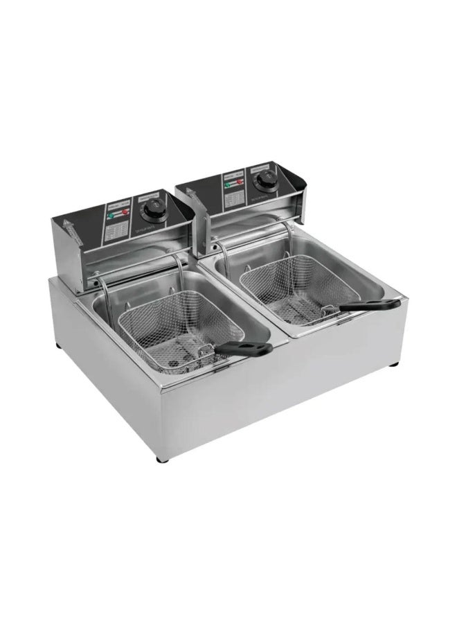 Electric Deep Fryer 6L 2500W Double Basket Stainless…