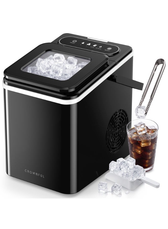 CROWNFUL Countertop Cube Ice Maker Machine, 12…