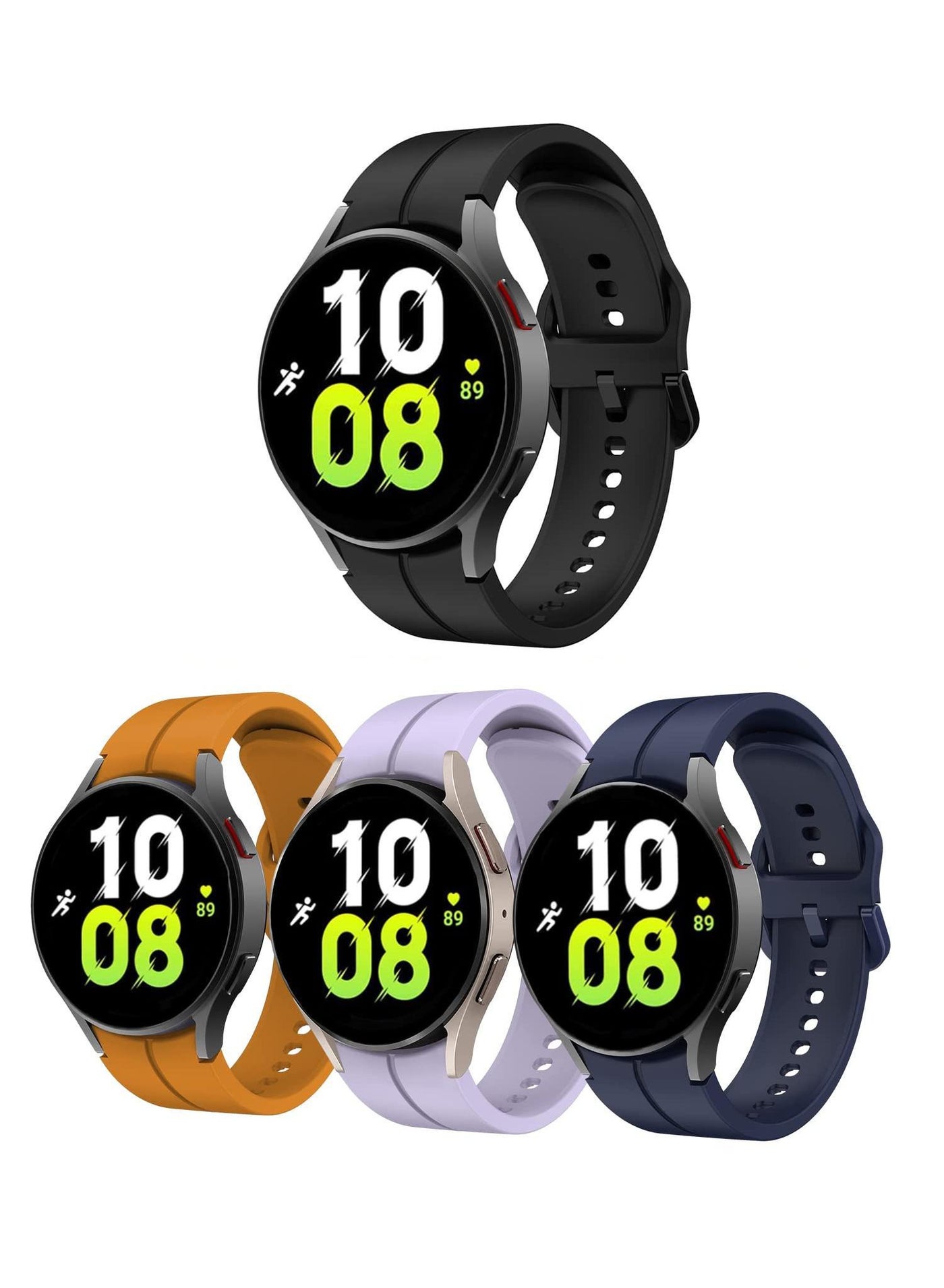 4-Pack Silicone Replacement Strap for Samsung Galaxy…