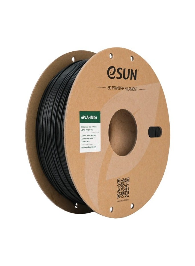 Compare eSUN Matte PLA 3D Printer Filament, PLA 1.75 mm, Dimensional Accuracy + 0.05 mm, 1 kg Spool 2.2 lbs Filament for 3D Printers, Deep Black at KSA Price