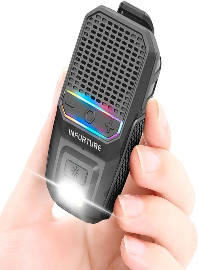 Compare Wearable Waterproof Bluetooth Speaker with RGBFlashlightClipOn Wireless Portable Speaker NonMagneticBuiltin Noise Reduction Mic for HandsFree MusicCallsfor WorkRidingGolfOutdoorBlack at KSA Price