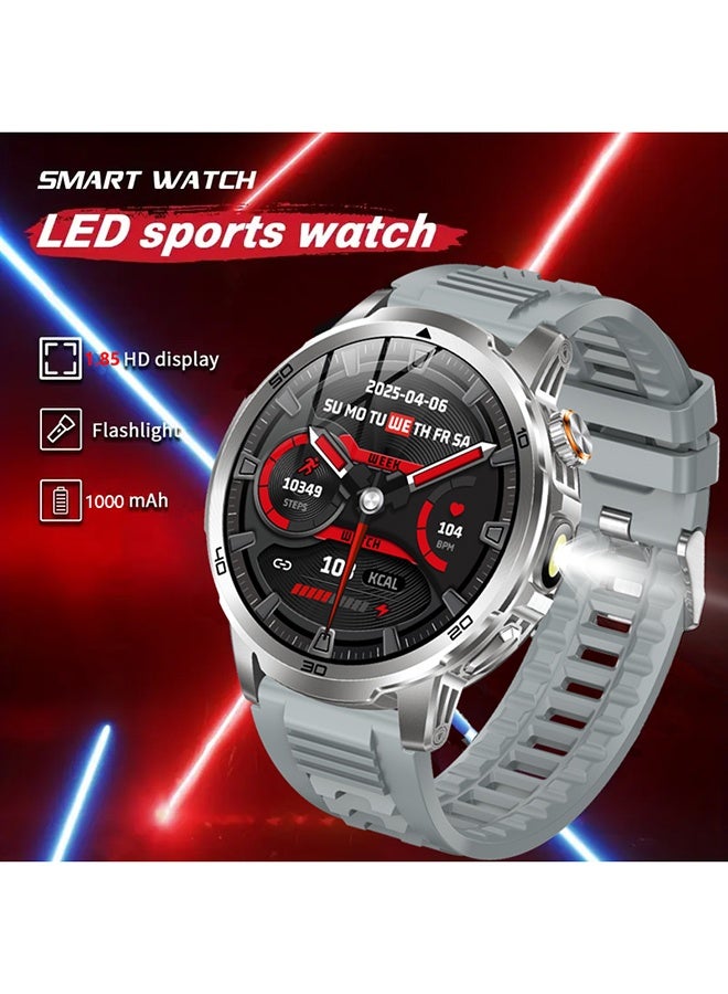 Compare Smart Watches for Men, 1.85 Smartwatch with 1000 mAh Battery LED Flashlight Sleep Monitor, AnswerMake Calls Fitness Watch for AndroidiPhone at KSA Price