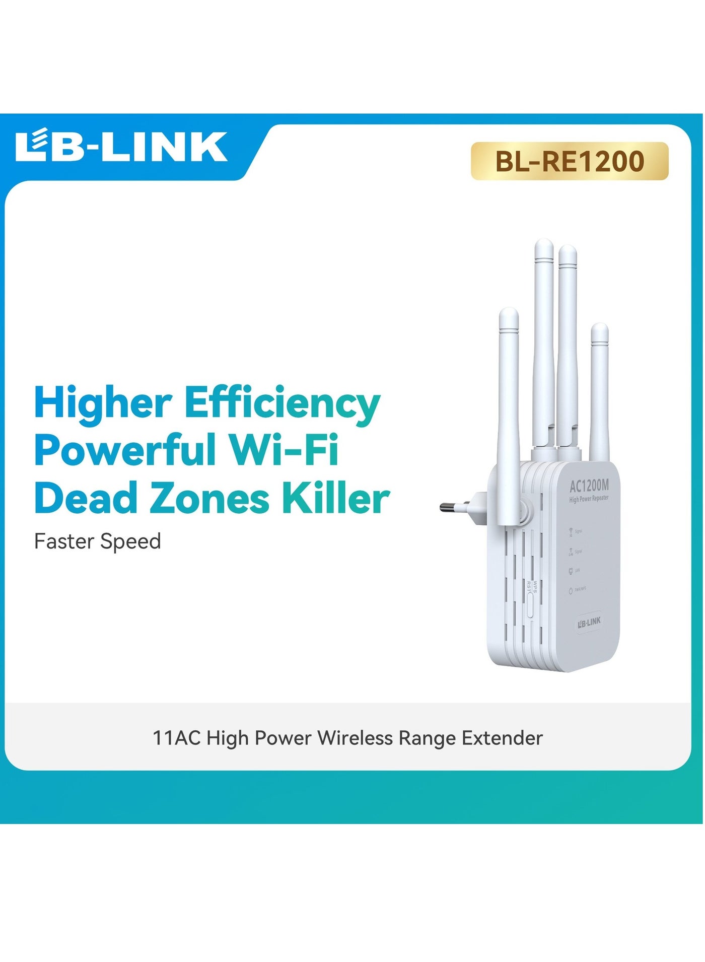 LB-LINK RE1200 1200M Dual Band WiFi Signal Amplifier…