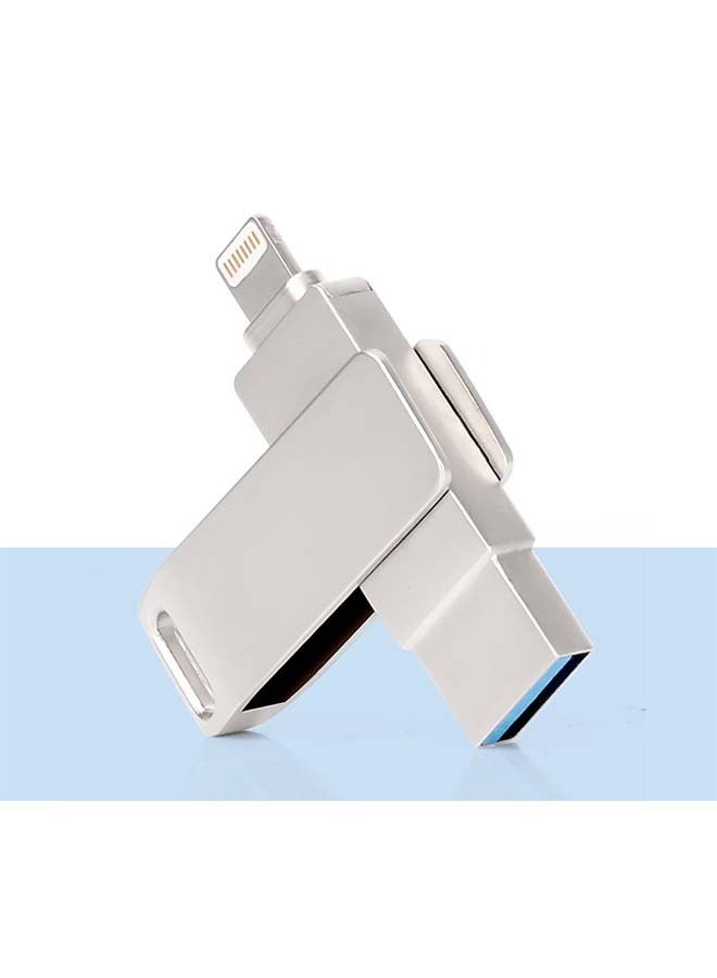 Compare Stick for iPhone,USB Flash Drive for iPhone, USB Photo Storage 128GB USB 3.0 Memory Stick for iPhone Thumb Drive External Storage Compatible for iPhonePCiPadMore Device Silver at KSA Price
