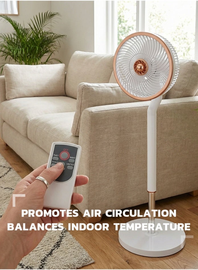 70W Pedestal Standing Fan with Remote Control, 10…