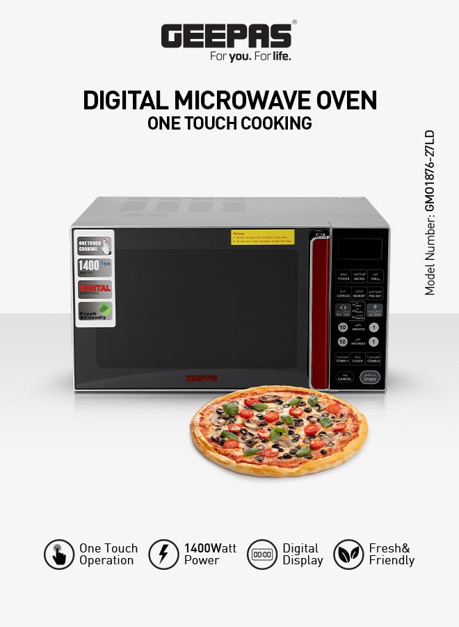 Compare 27 Ltr Digital and Convection Microwave Oven with 10 Powerful Professional Chef Levels,Digital Display, OneTouch Digital Control, Pull Handle Door, Black Color , 2Year Warranty, Model: GMO187627LD 27 L 1400 W GMO187627LD S at KSA Price