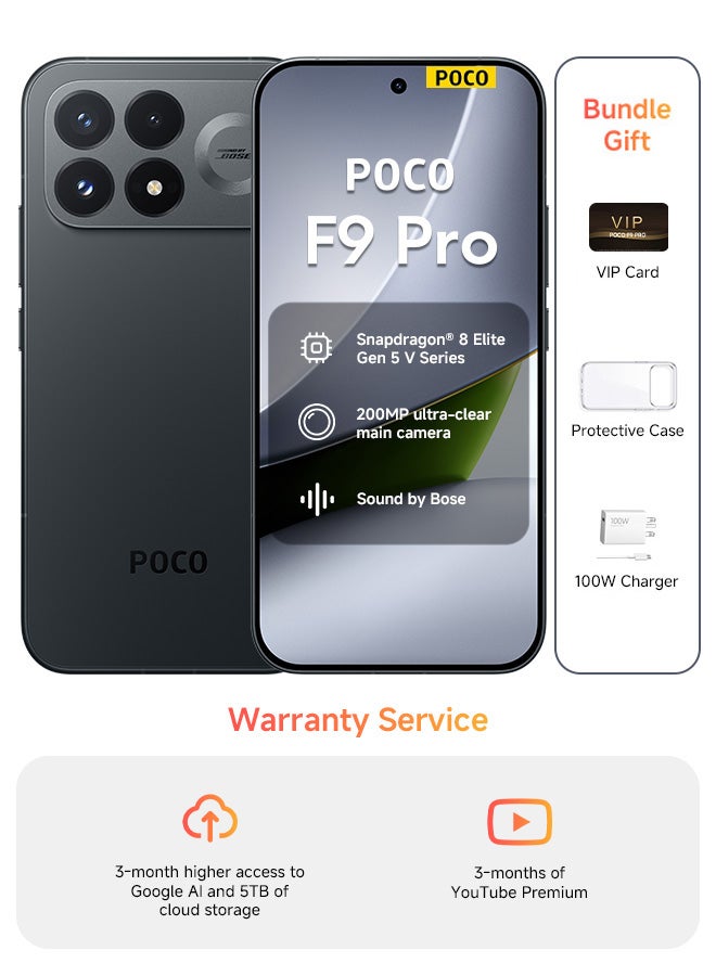 POCO F9 Pro Dual SIM 5G Black 12GB RAM…