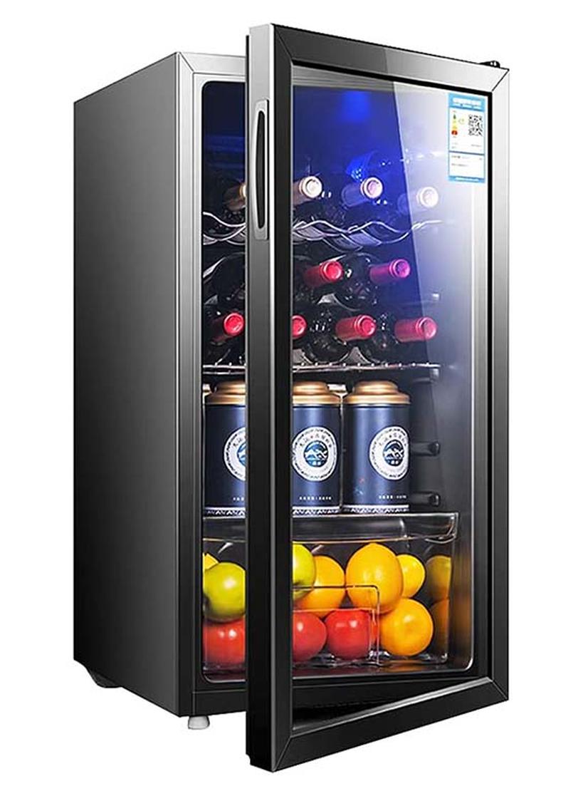 Compare Household Wine Cooler Wine Cabinet Refrigerator Beverage Cooler Fourlayer Mini Refrigerator Small Wine Cellar, Silent Compressor, Temperature Control 95 L 0.48 kW CZBX20MAA Black at KSA Price