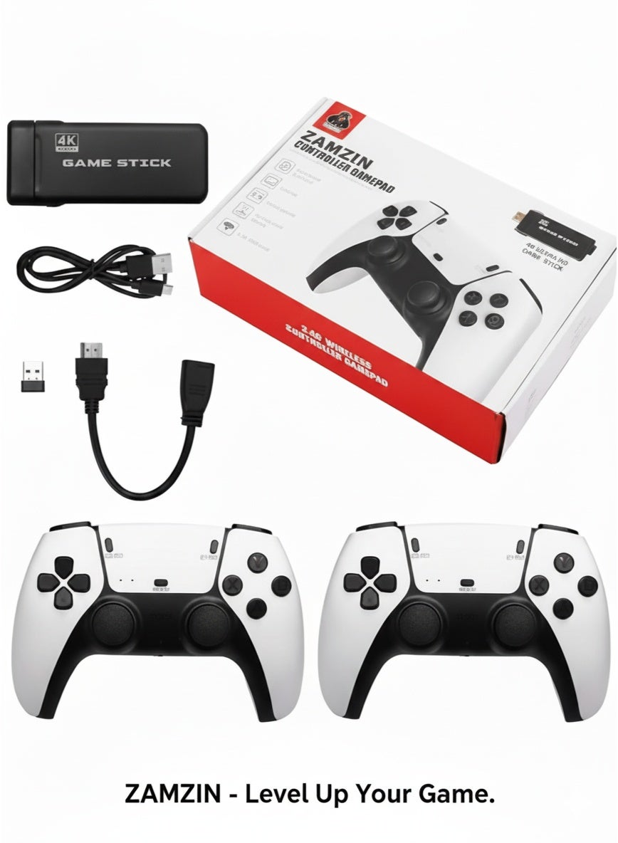 Compare M8 Pro Retro 4K Game Console with 20,000+ BuiltIn Games – 2.4G Wireless Controllers, HDMI TV Output, Dual Player Game Stick Simulator, Plug & Play Classic Arcade System – Perfect Kids Gift at KSA Price