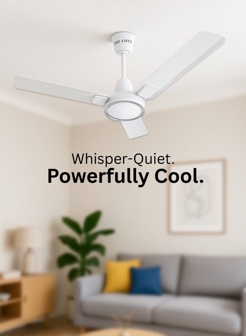 Compare Endure Series Crescent 12S1 Ceiling Fan EnergyEfficient 1200mm Sweep with Silent Operation and Durable Blades 55 W 251941EE White at KSA Price