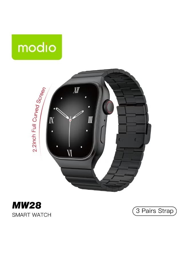 MW28 Smartwatch with 2.2 Inch Curved IPS Display,…