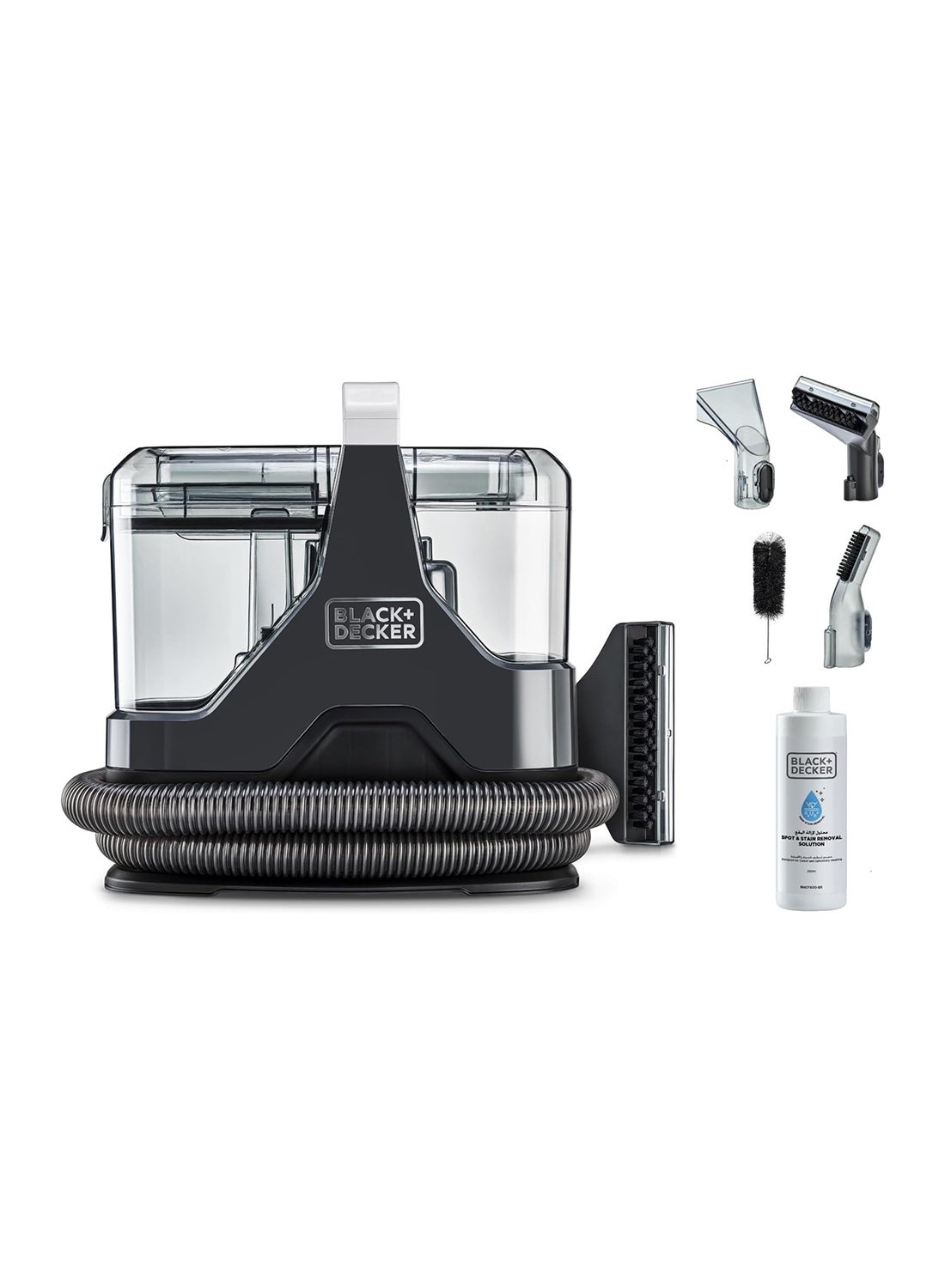 Compare Powerful Multisurface Spot Cleaner Carpet, Sofa, Upholstery, Stairs, and Car Interior Stain Remover with Dual Tank System 2.4 L 600 W BHSC600CB5 Black at KSA Price