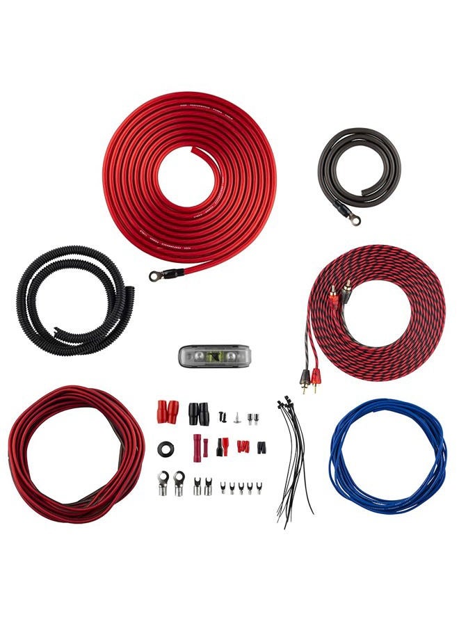 Compare AK4 Complete 4 Gauge CCA Amplifier Installation Wiring Kit  Ampkit Helps Make Connections, Brings Power to Your Radio, Subwoofers, Speakers with Super Flex Wire  1200W for 1 Amplifier at KSA Price
