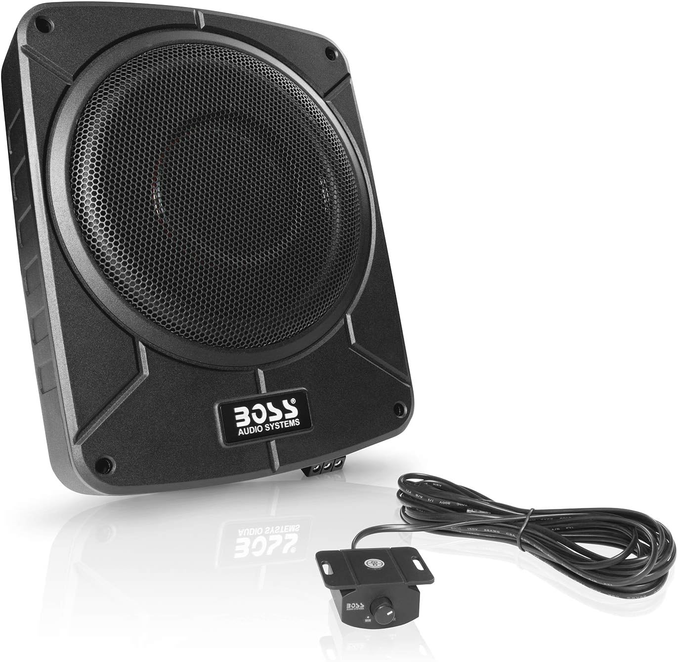 Compare BOSS Audio Systems BAB10 Amplified Car Subwoofer  1200 Watts Max Power, Low Profile, 10 Inch Subwoofer with Remote Control at KSA Price