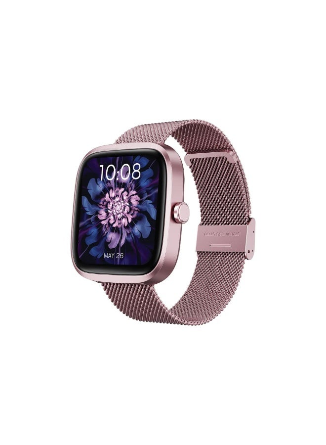 Compare Smart Watch 1.72 HD Display, 30Day Battery Life, Voice Assistant, Heart Rate, Sleep & Stress Monitoring, iOS & Android Compatible – Pink at KSA Price