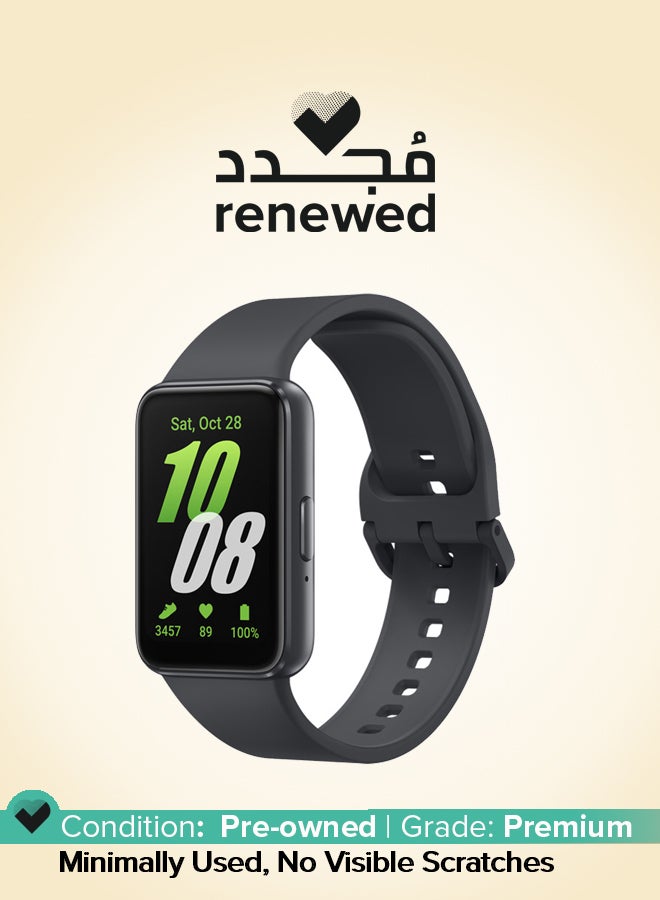 Compare Renewed  Fit 3 Smartwatch Amoled Display, Accelerometer, Barometer, Gyro Sensor, Optical Heart Rate Sensor, Light Sensor Grey at KSA Price