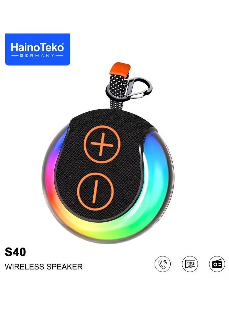 S40 Compact Wireless Bluetooth Speaker with HiFi Audio,…