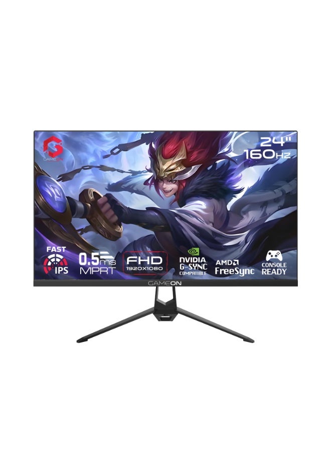 Compare 24 Inch FHD Gaming Monitor 144Hz Fast IPS 0.5ms MPRT HDR10 FreeSync GSync Compatible HDMI 2.1 DisplayPort Builtin Speakers VESA FlickerFree Low Blue Light Black at KSA Price