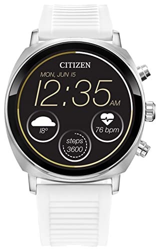 Compare Citizen CZ Smart PQ2 41MM Unisex Smartwatch with YouQ App with IBM Watson AI and NASA Research Wear OS by Google HR GPS Fitness Tracker Amazon Alexa iPhone Android Compatible IPX6 Rating at KSA Price