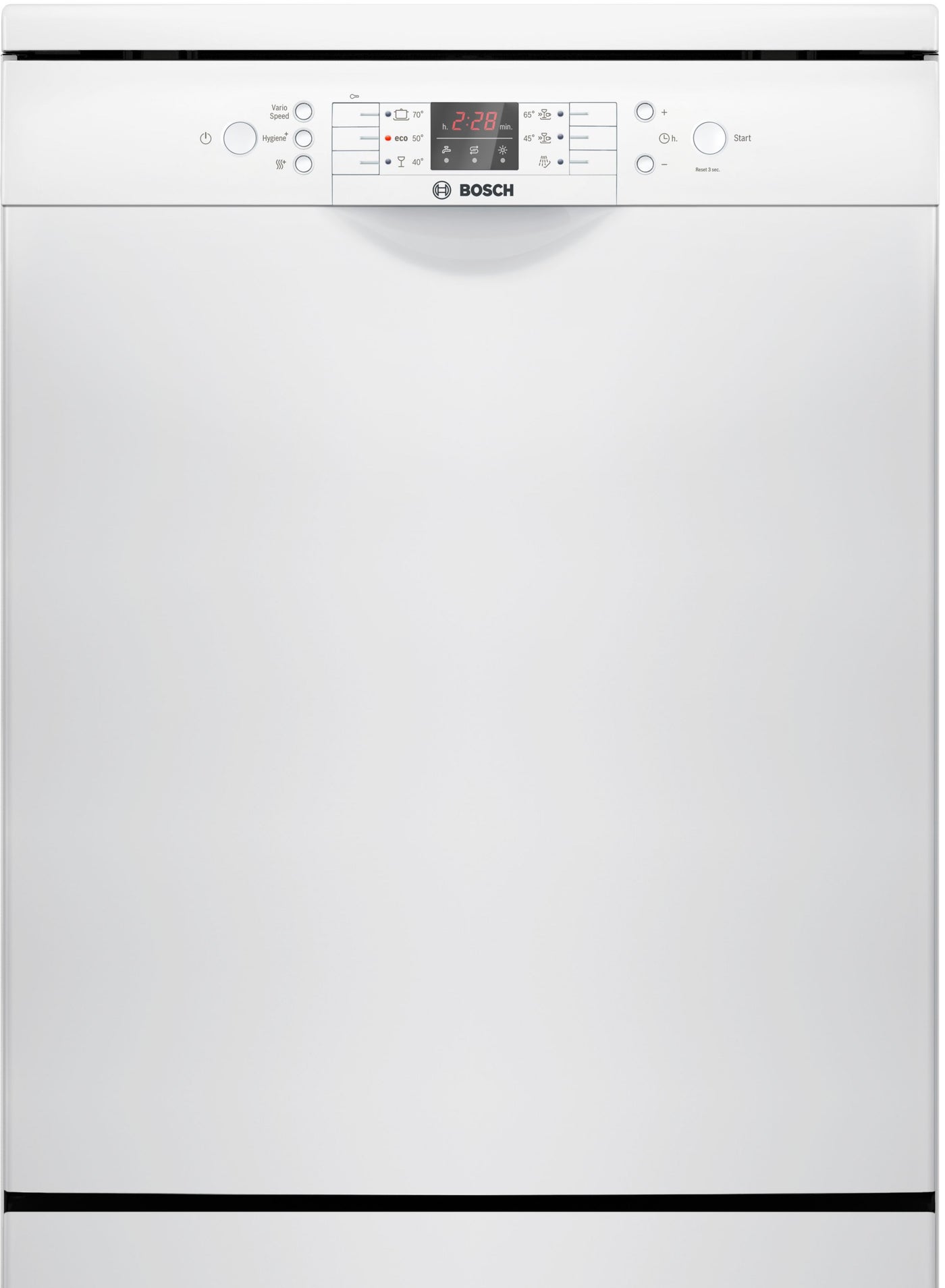 Compare Bosch Series 2 SMS26AW00M Freestanding Dishwasher, 60 cm, 13 Place Settings 10.4 L 2400 W SMS26AW00M White at KSA Price
