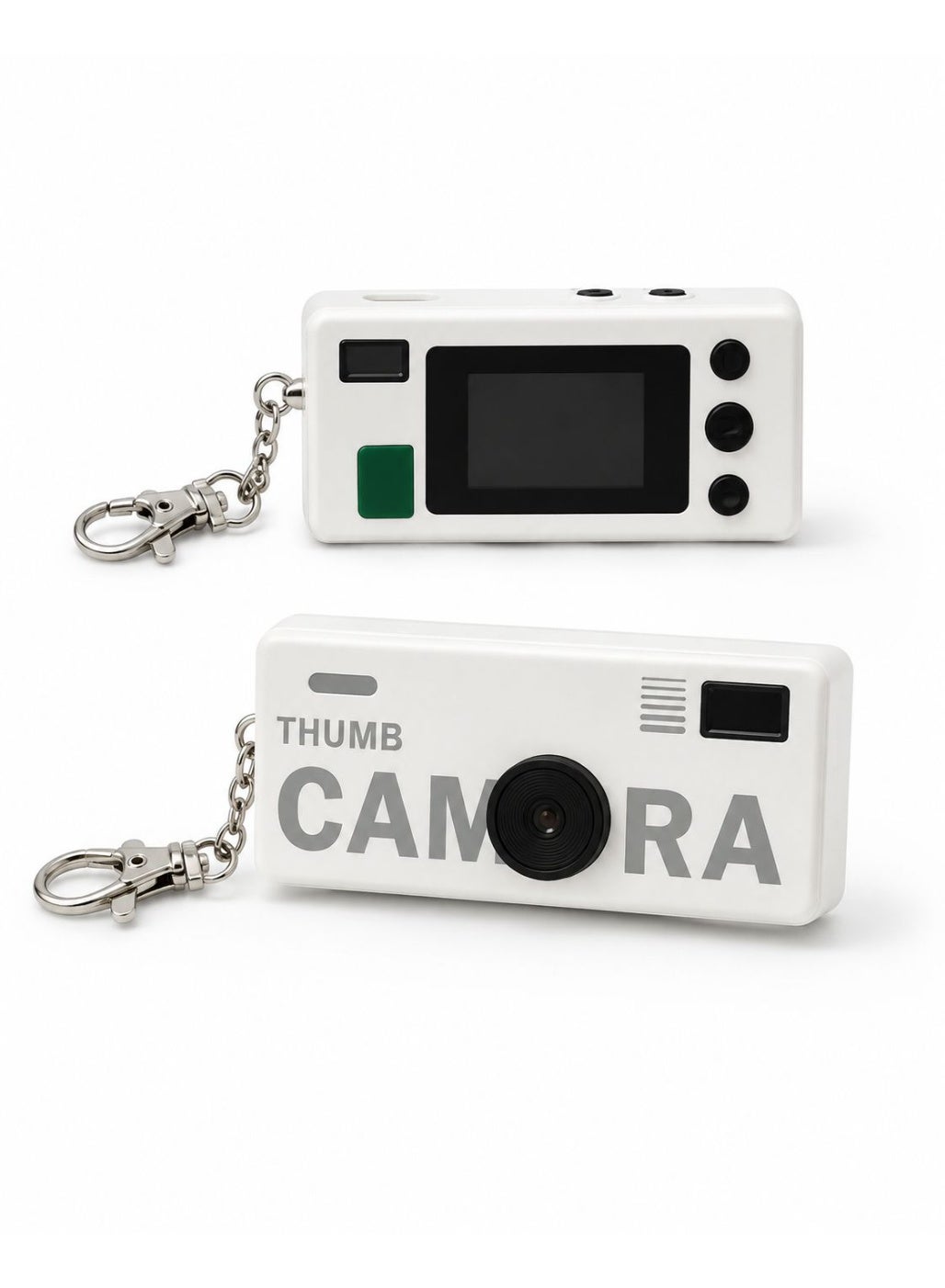 Mini Thumb Camera with Screen, Keychain Clip, USB…