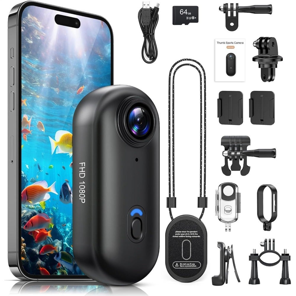Compare ASDFMini Action Camera, Waterproof POV Body Camera with Wide AngleQWE at KSA Price