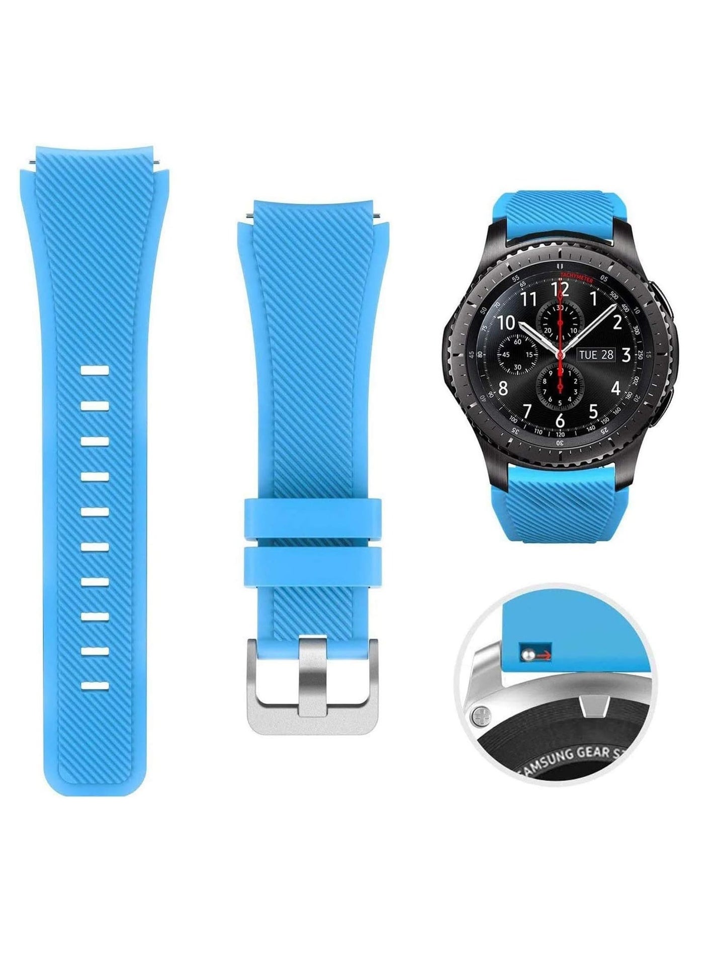 Compare Strap for Huawei GT Huawei GT 2 46mm Watch Band Huawei Watch GT2 Pro Strap Samsung Galaxy Watch 46mm Galaxy Watch 3 45mm 22mm Silicone Straps Watch Band at KSA Price