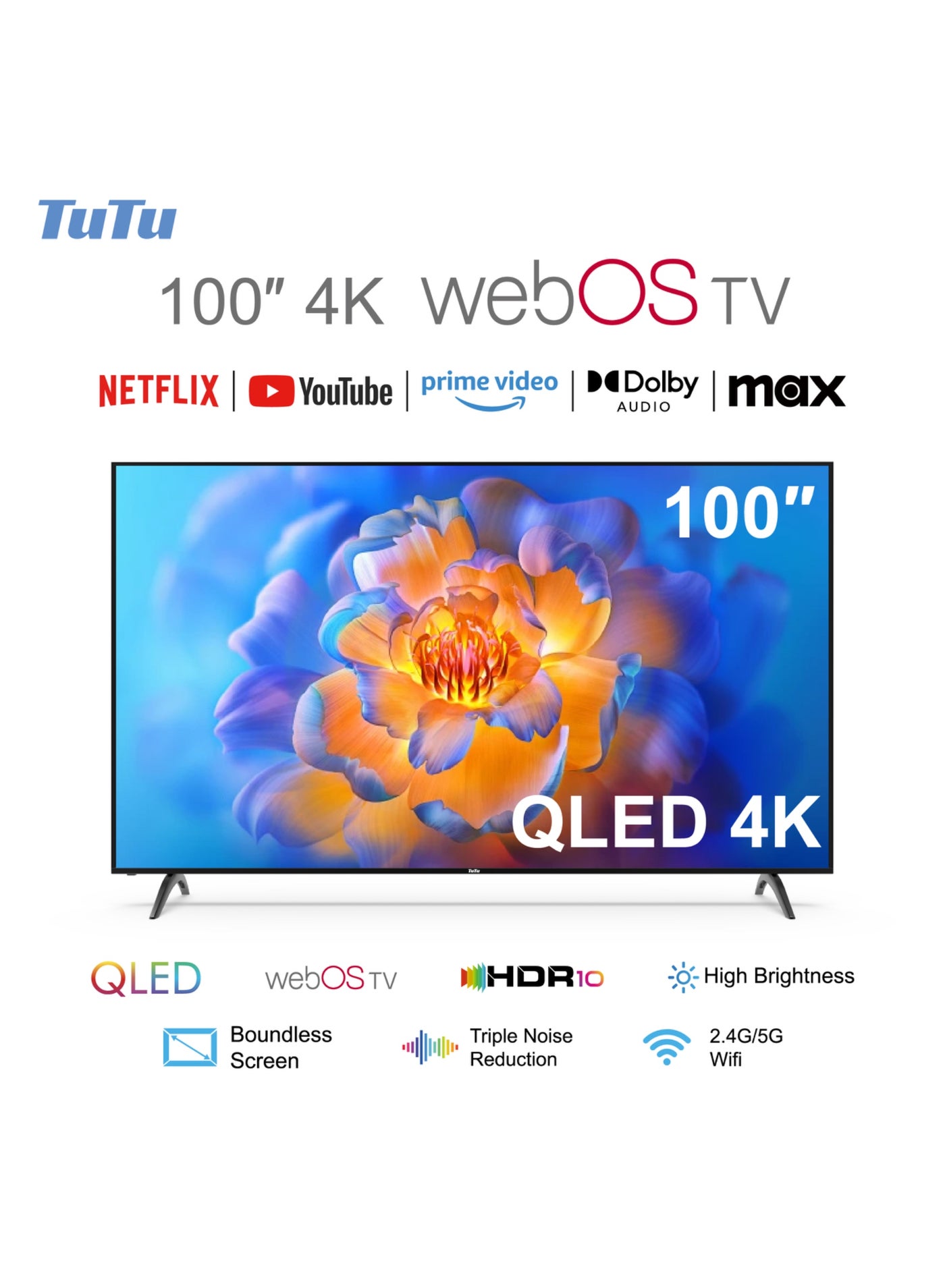 100 Inch UHD QLED Original Licensed WebOS Smart…