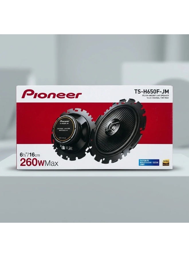 Pioneer TS-H650F-JM 16cm 2-Way Coaxial Car Speakers,…