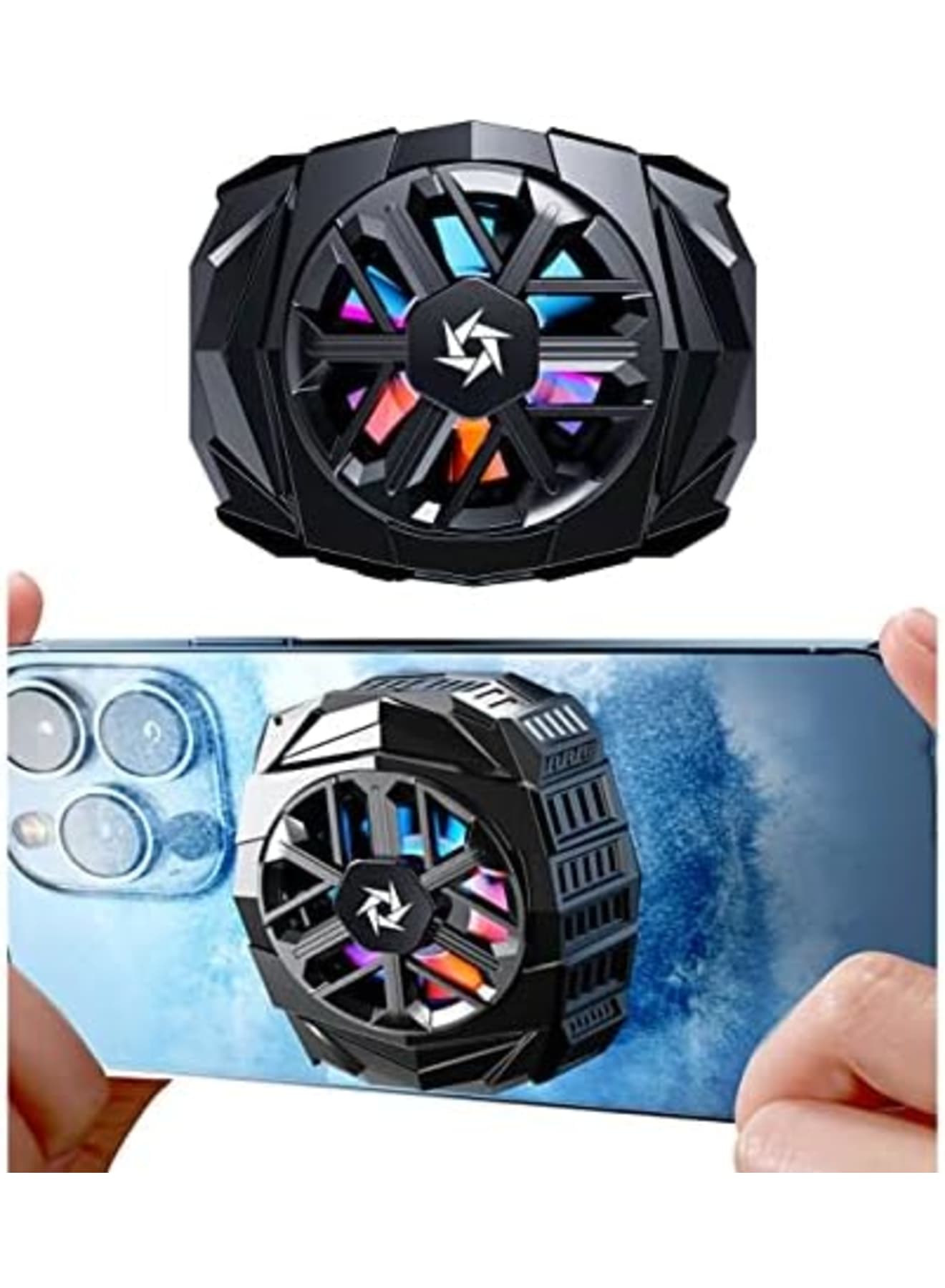 Phone Cooler Fan, Magnetic Cell Phone Cooler Built-in…