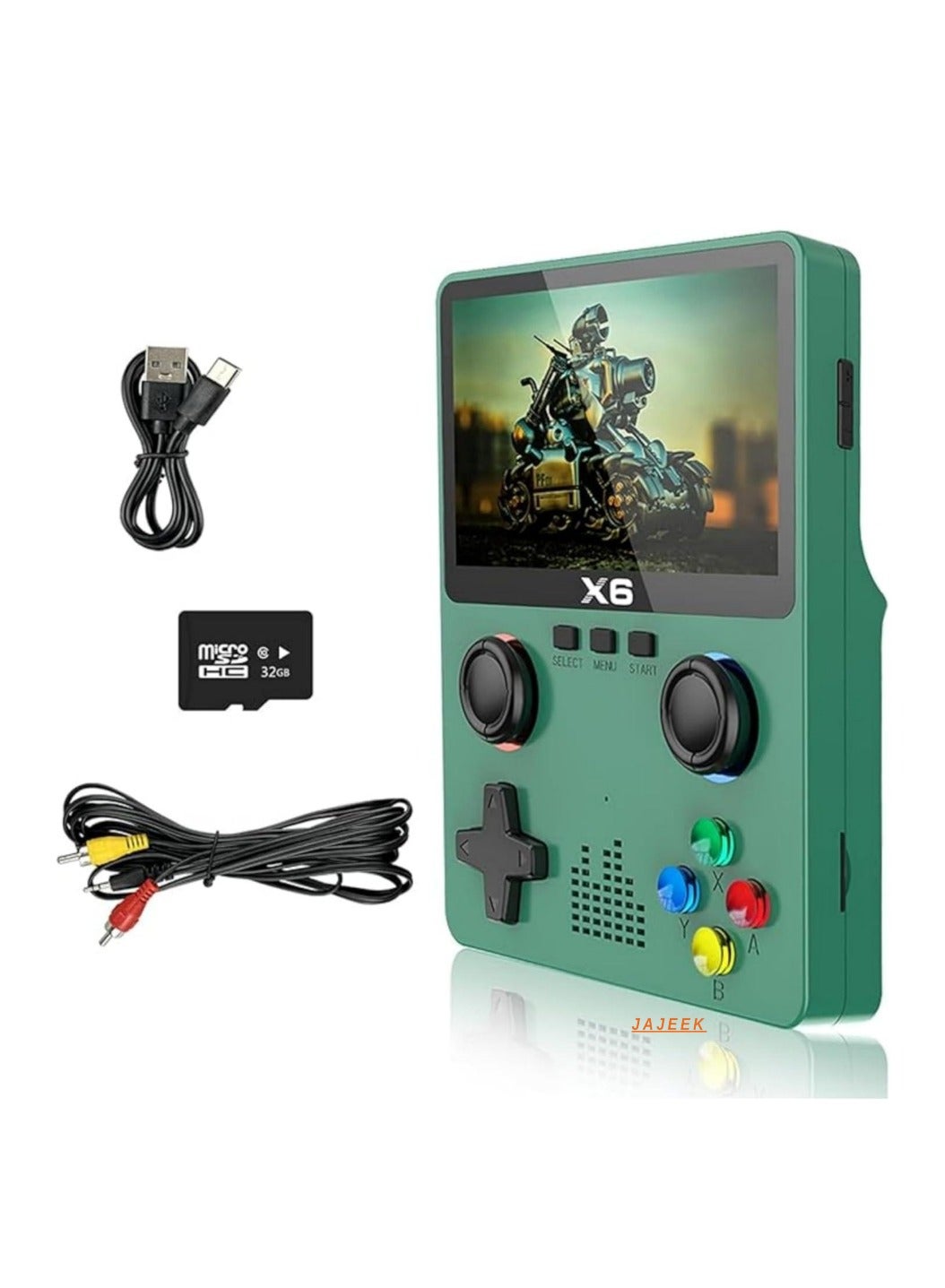 Compare X6 Handheld Digital Video Game Console with 32GB TF Card – Preloaded 6000+ Retro Games, Supports 11 Emulators, 3.5inch IPS Screen, Portable Gaming for All Ages at KSA Price
