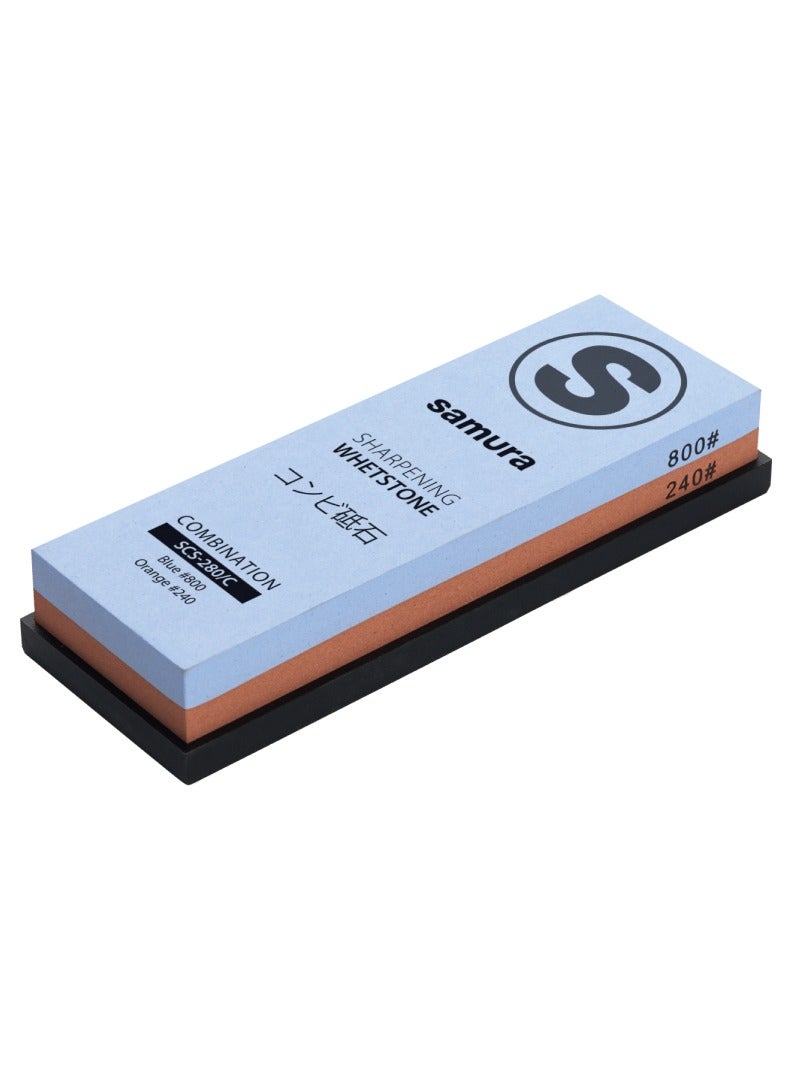 Compare Samura Knife Sharpening Stone 240800 Grit | Combination Whetstone Water Stone Sharpener | Professional Kitchen Knife Sharpener | Dual Grit Stone for Japanese Knives | Premium Sharpening Tool at KSA Price