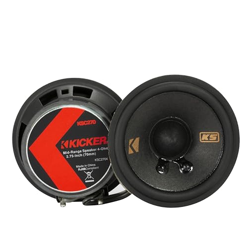 Compare Kicker 51KSC2704 KSSeries 275 Midrange Speakers 4Ohm Pair at KSA Price